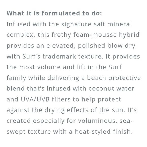 Bumble and Bumble Hair Surf Blow Dry Beachy Wave Texture Foam - Picture 4 of 13